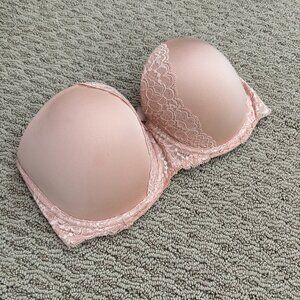Victoria's Secret Wireless Lightly Lined Nude Bra- 32DDD